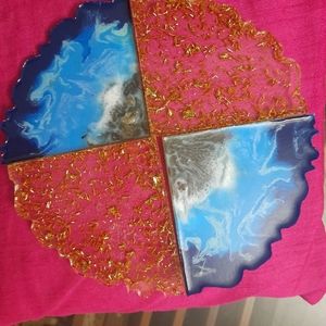 Resin coasters